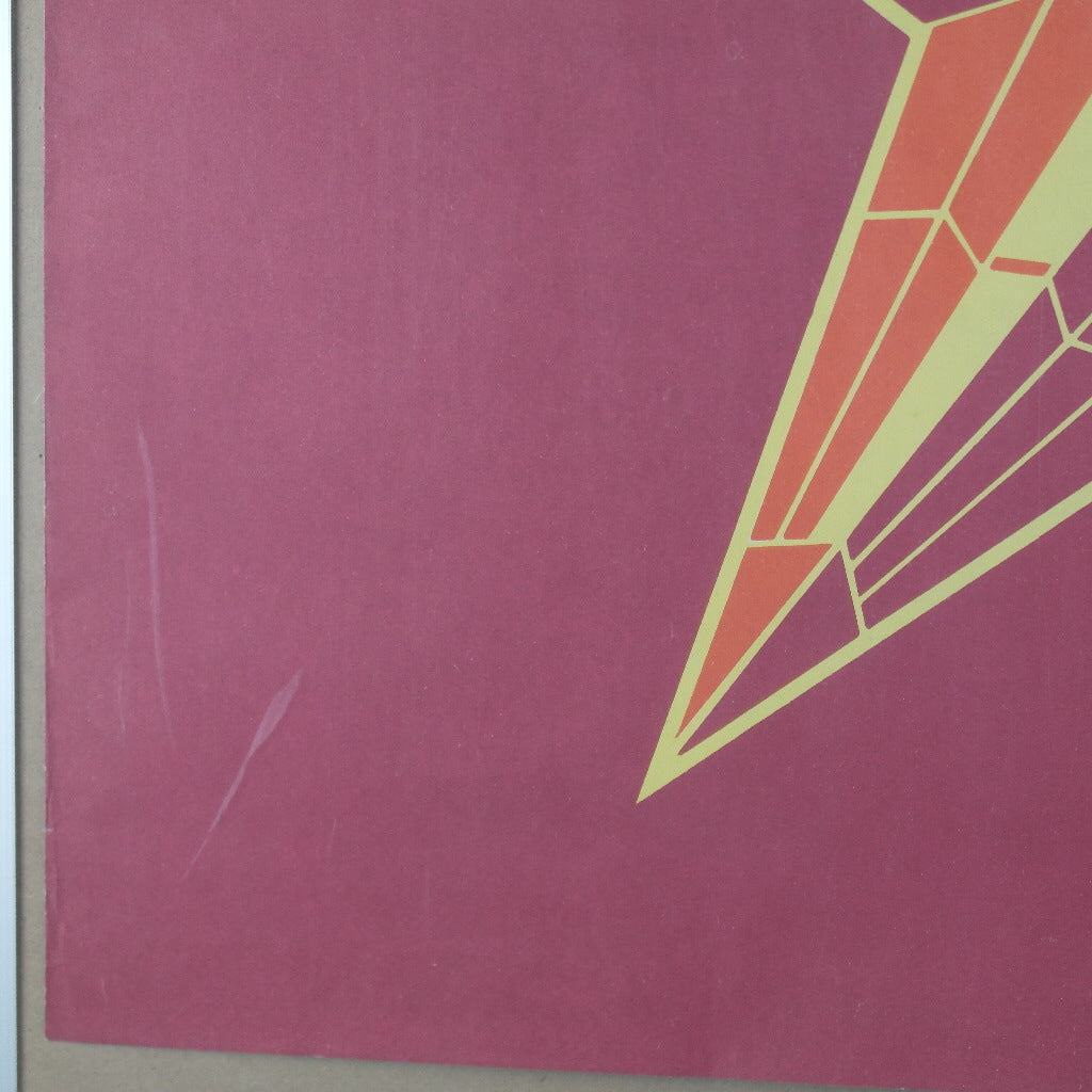 Kremlin Ruby Red Star original USSR Poster from 1970' Zenith - Top power symbol
