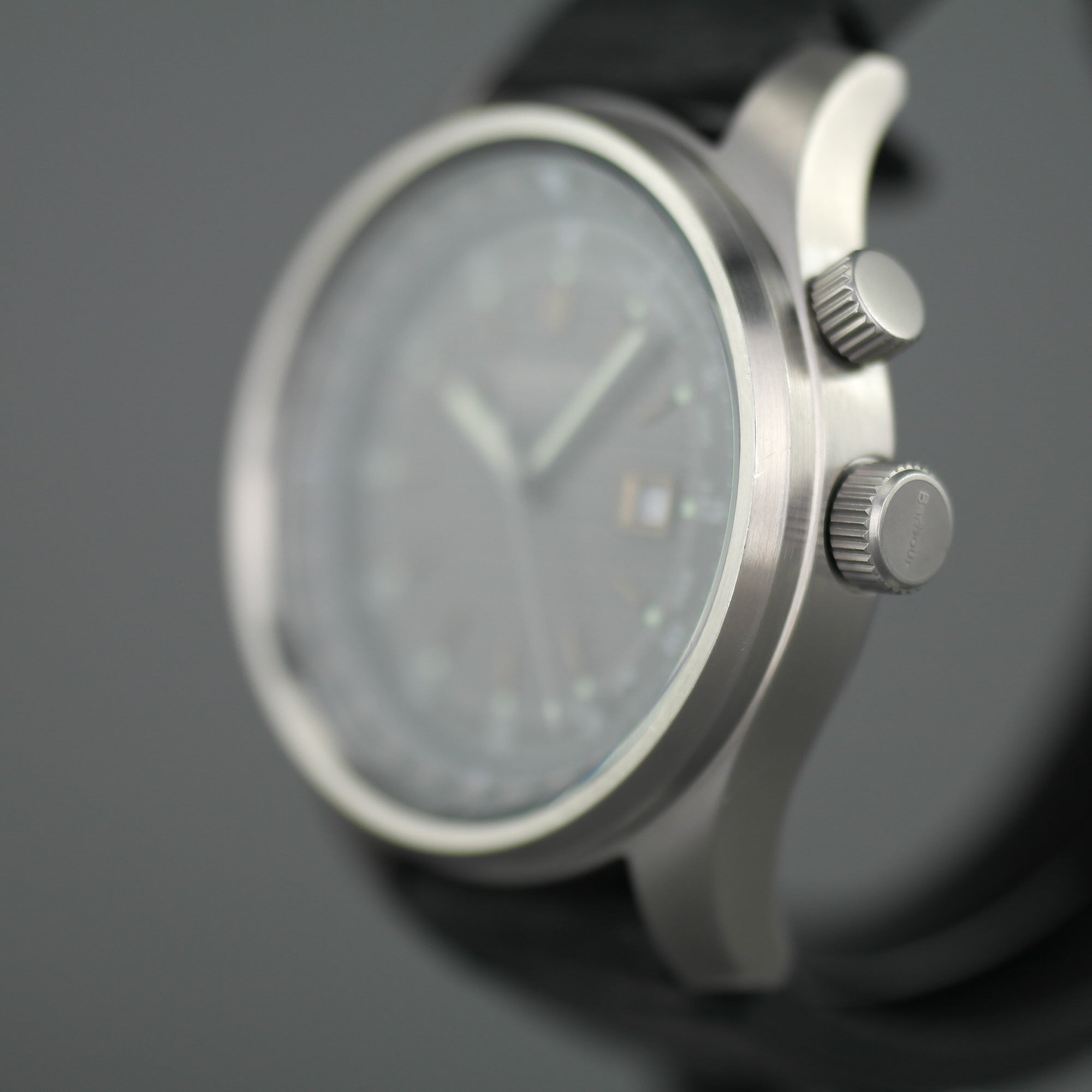 Barbour International Boldon a super special Gents watch with black leather strap