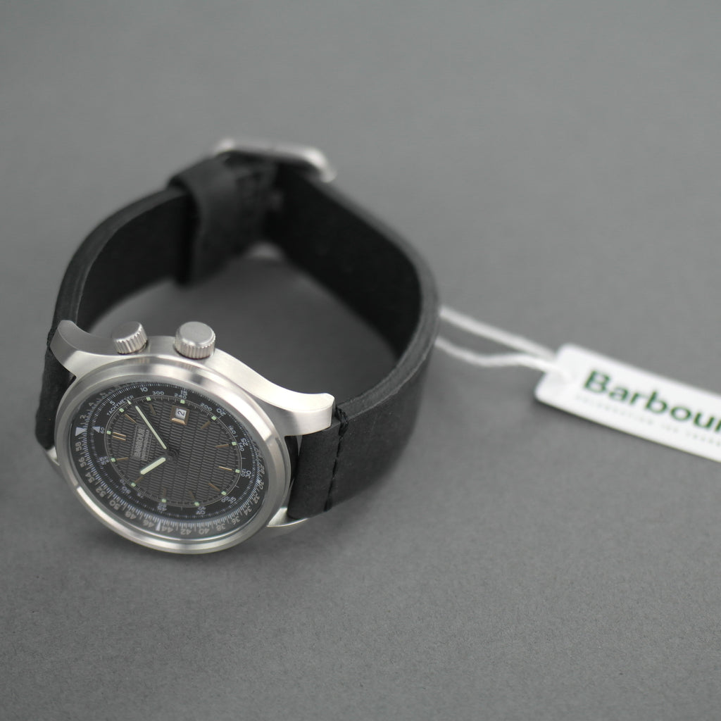Barbour International Boldon a super special Gents watch with black leather strap