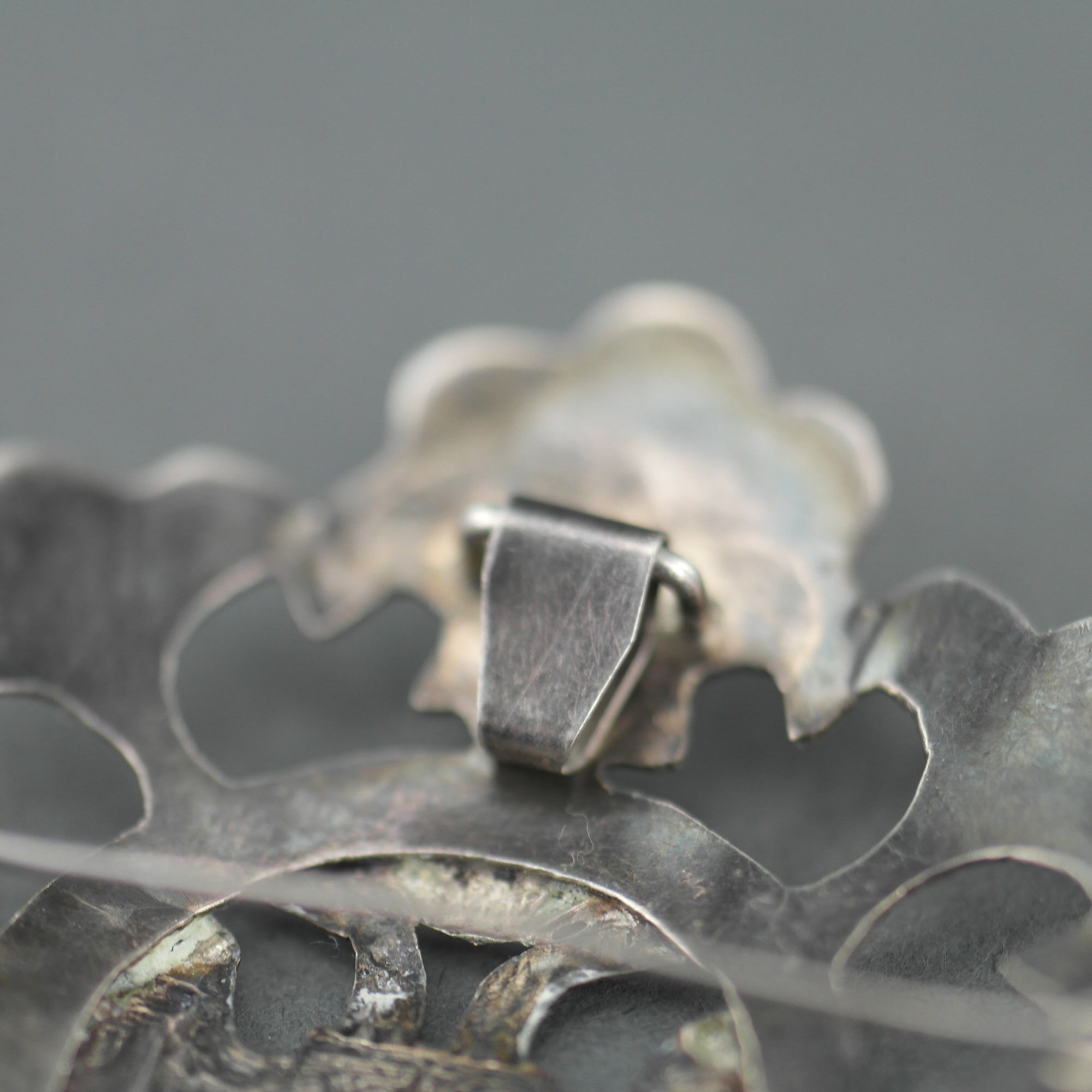 Antique Double Eagle pin Brooch with Coat of Arms of Lima, Peru - This is the true signal of the kings