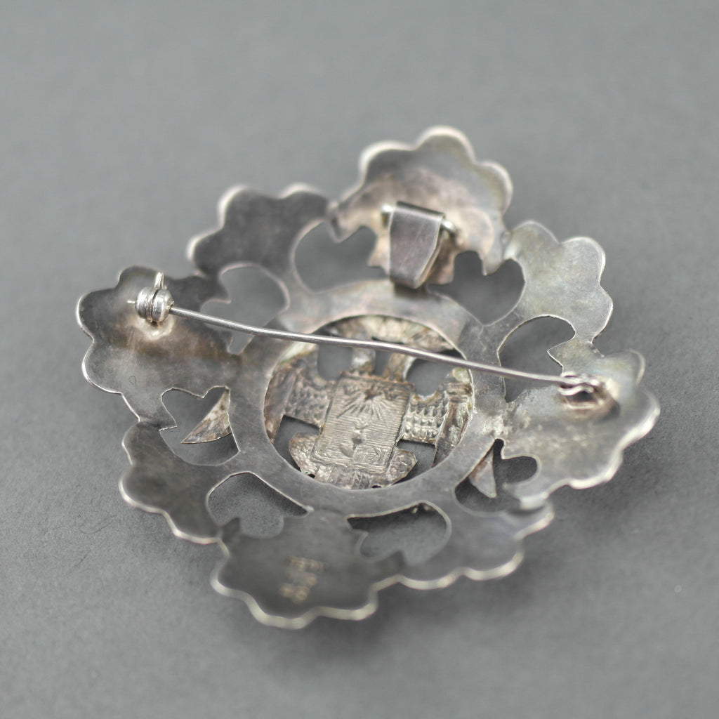 Broche Antiguo de Doble Águila con Escudo de Lima, Perú - Esta es la verdadera señal de los reyes