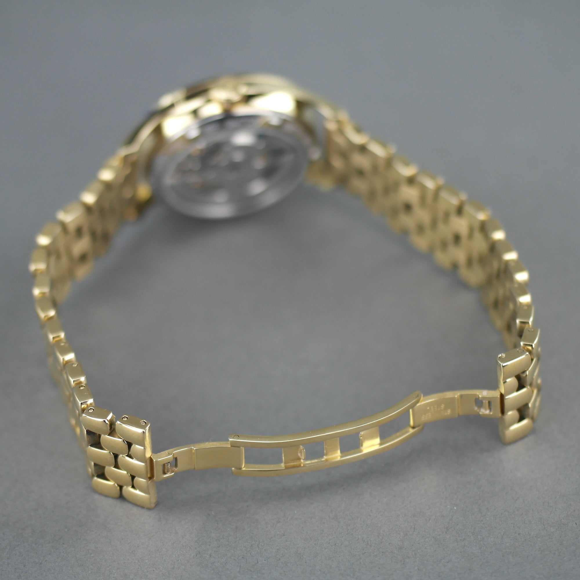 Constantin Weisz 40 Juwelen vergoldetes Herrenarmbanduhr mit automatischer Doppelunruh