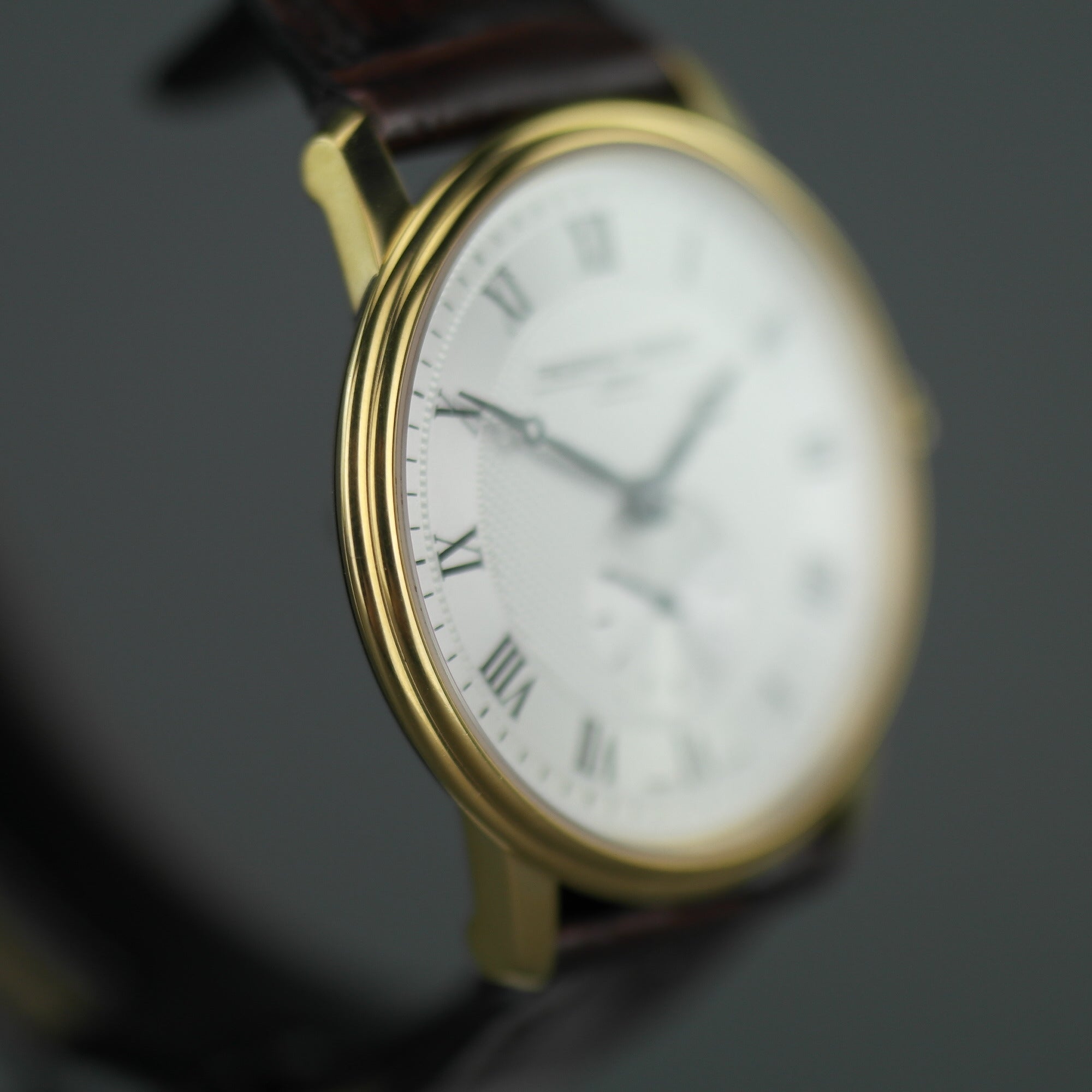 Frederique Constant Reloj de pulsera Slimline chapado en oro
