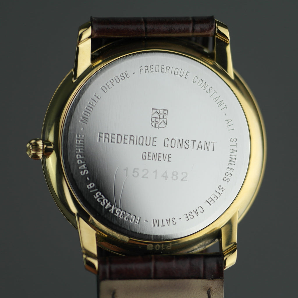 Frederique Constant Gold plated Slimline wrist watch