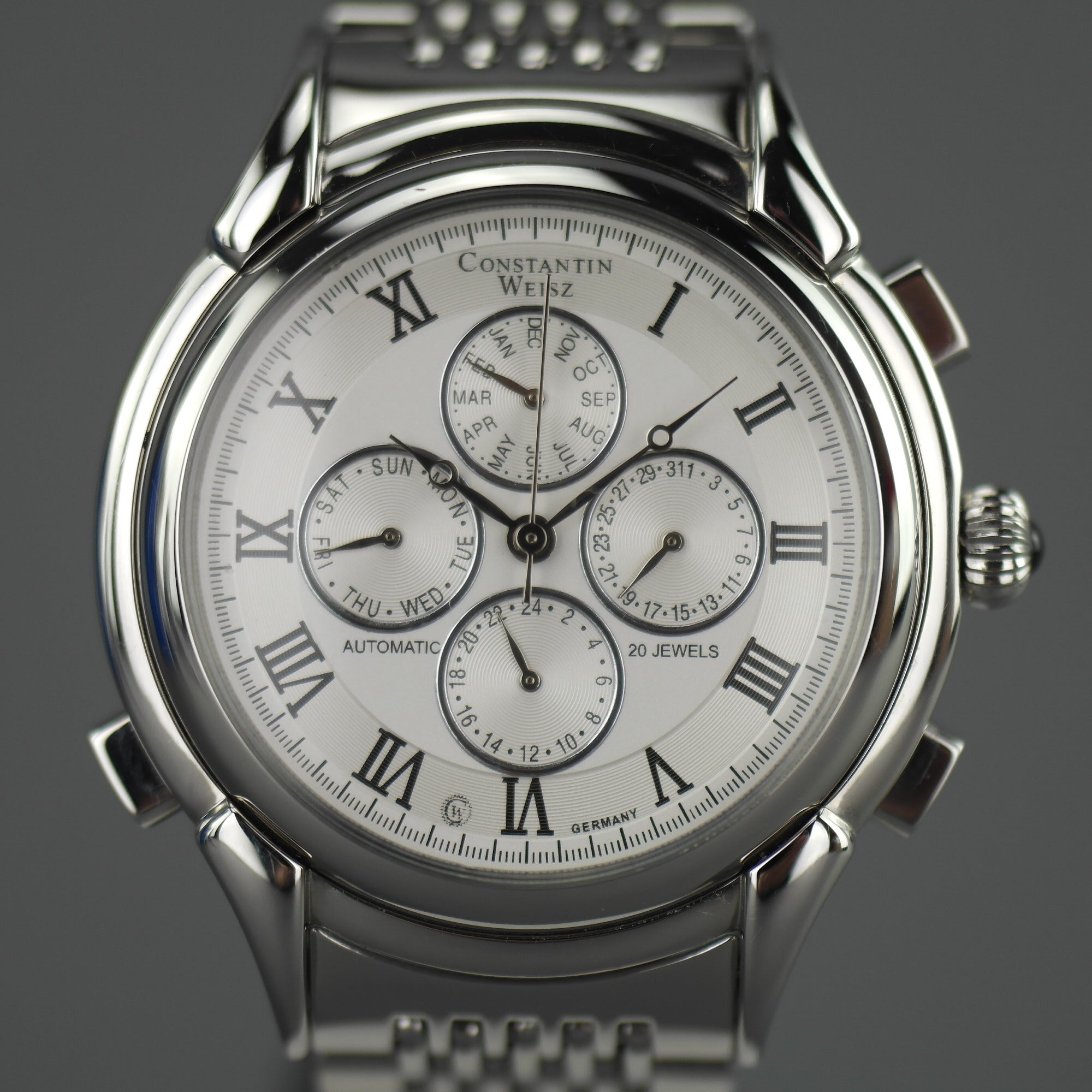 Constantin Weisz Classic Automatik-Armbanduhr mit 20 Steinen und Armband
