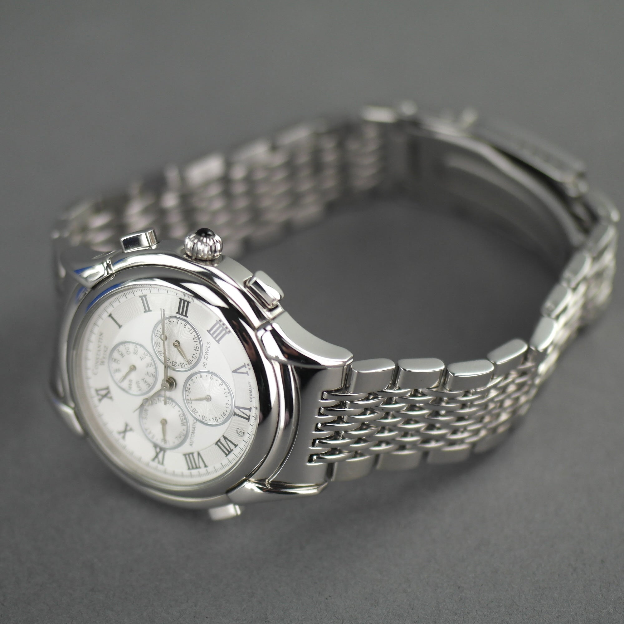Constantin Weisz Classic Automatik-Armbanduhr mit 20 Steinen und Armband