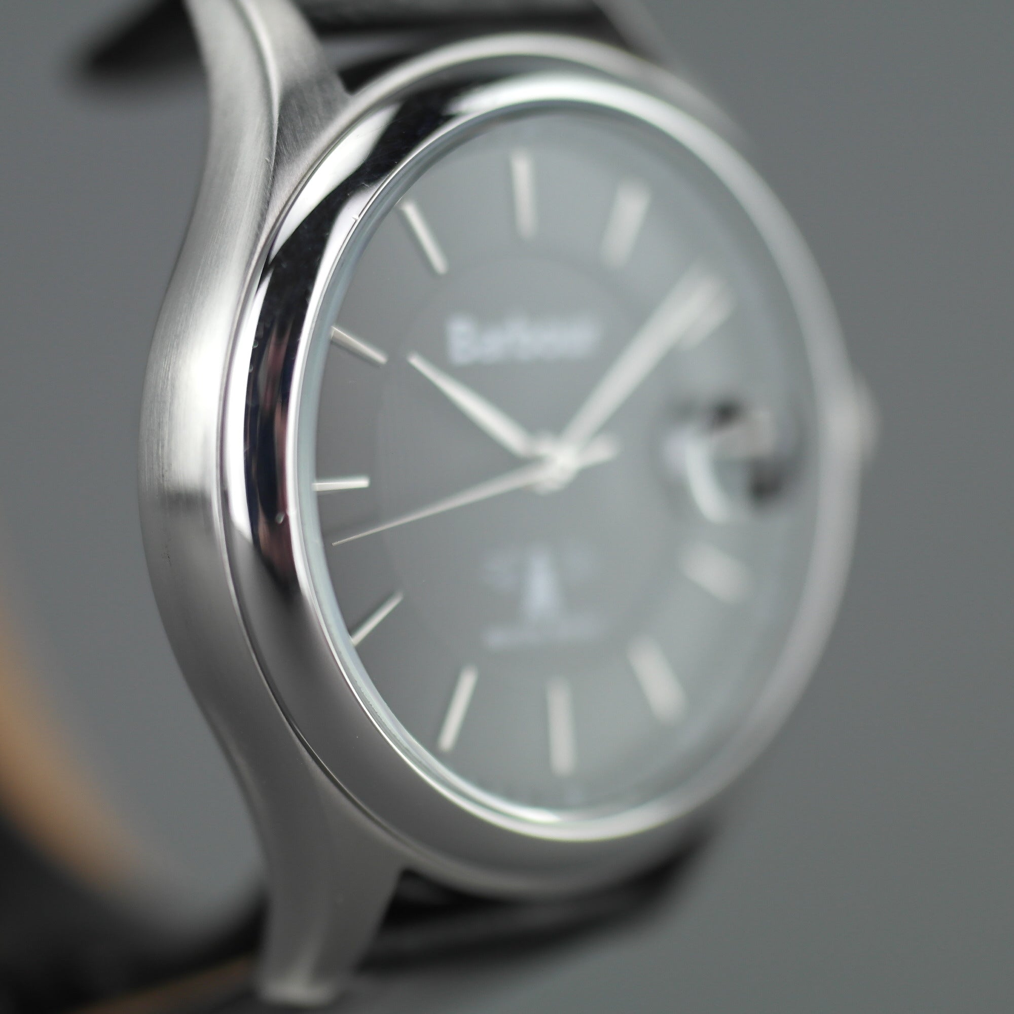 Barbour Heaton Gents watch with Swiss movement and black leather strap
