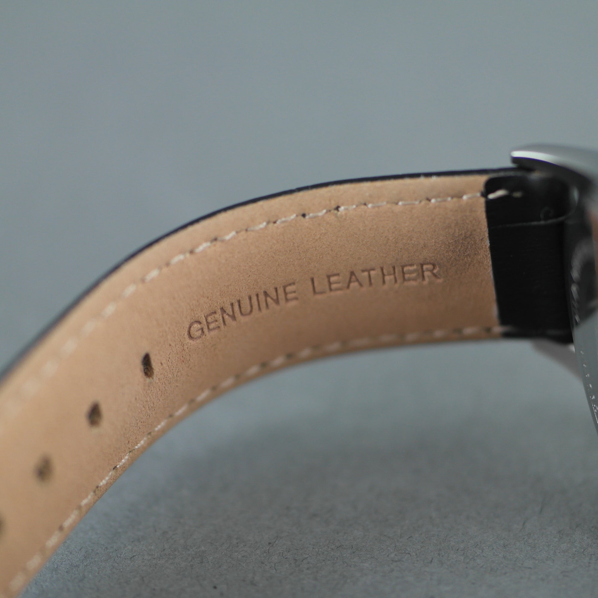 Barbour Heaton Gents watch with Swiss movement and black leather strap