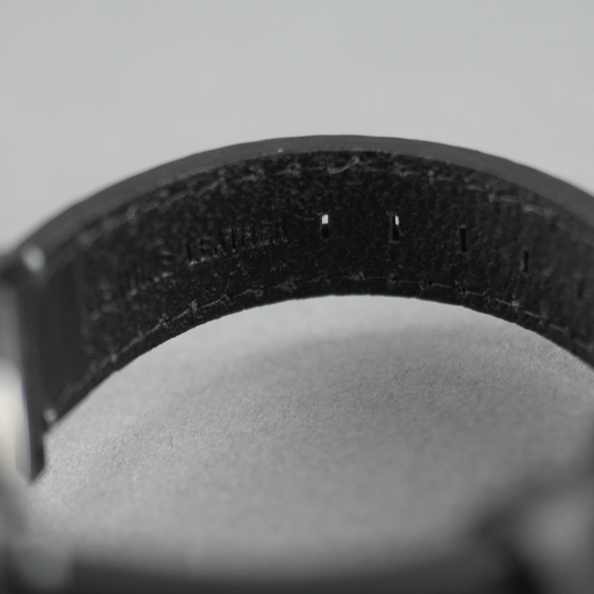 Barbour Jarrow black wrist watch black dial and leather strap