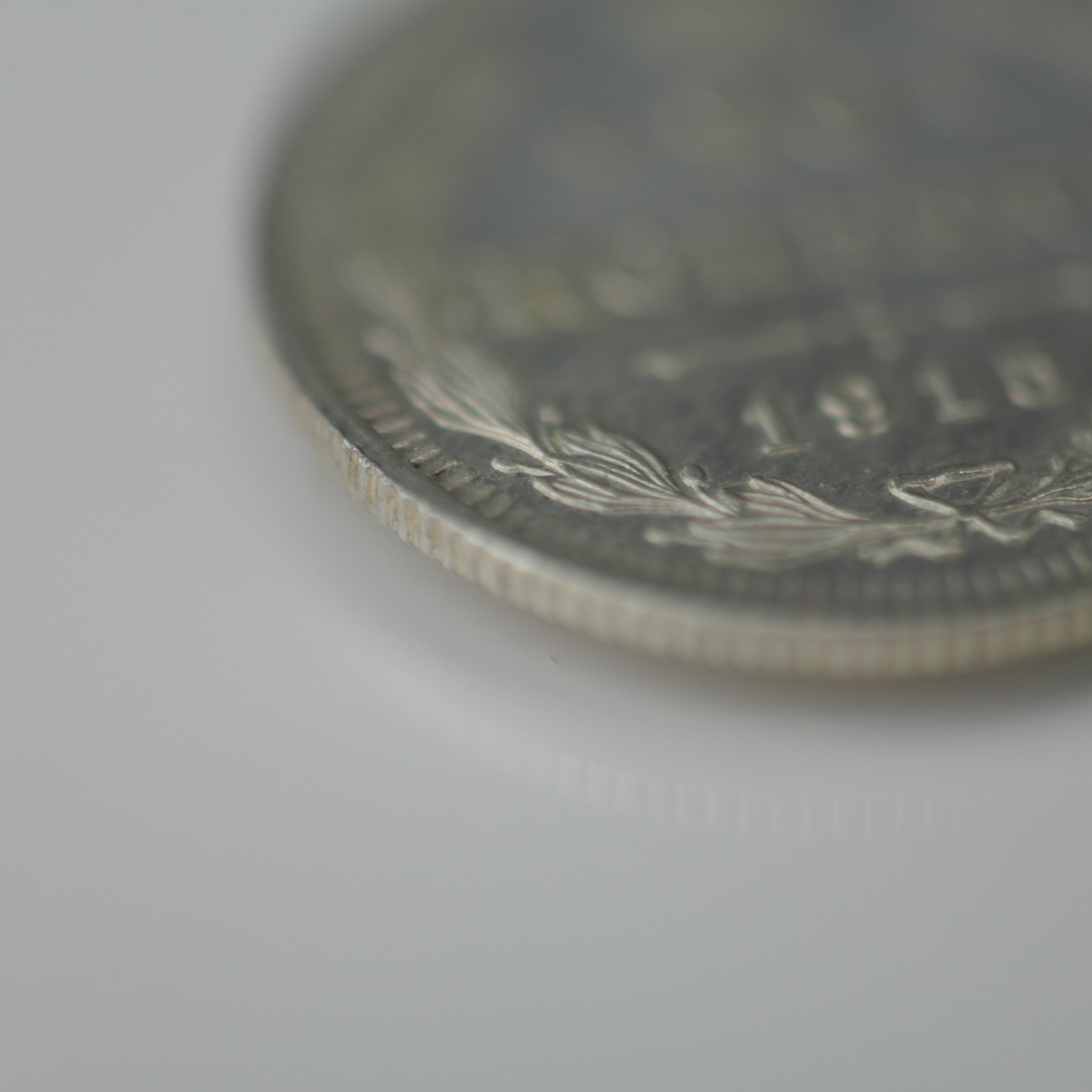 Antigua moneda de plata maciza de 1915 15 kopeks Emperador Nicolás II del Imperio Ruso