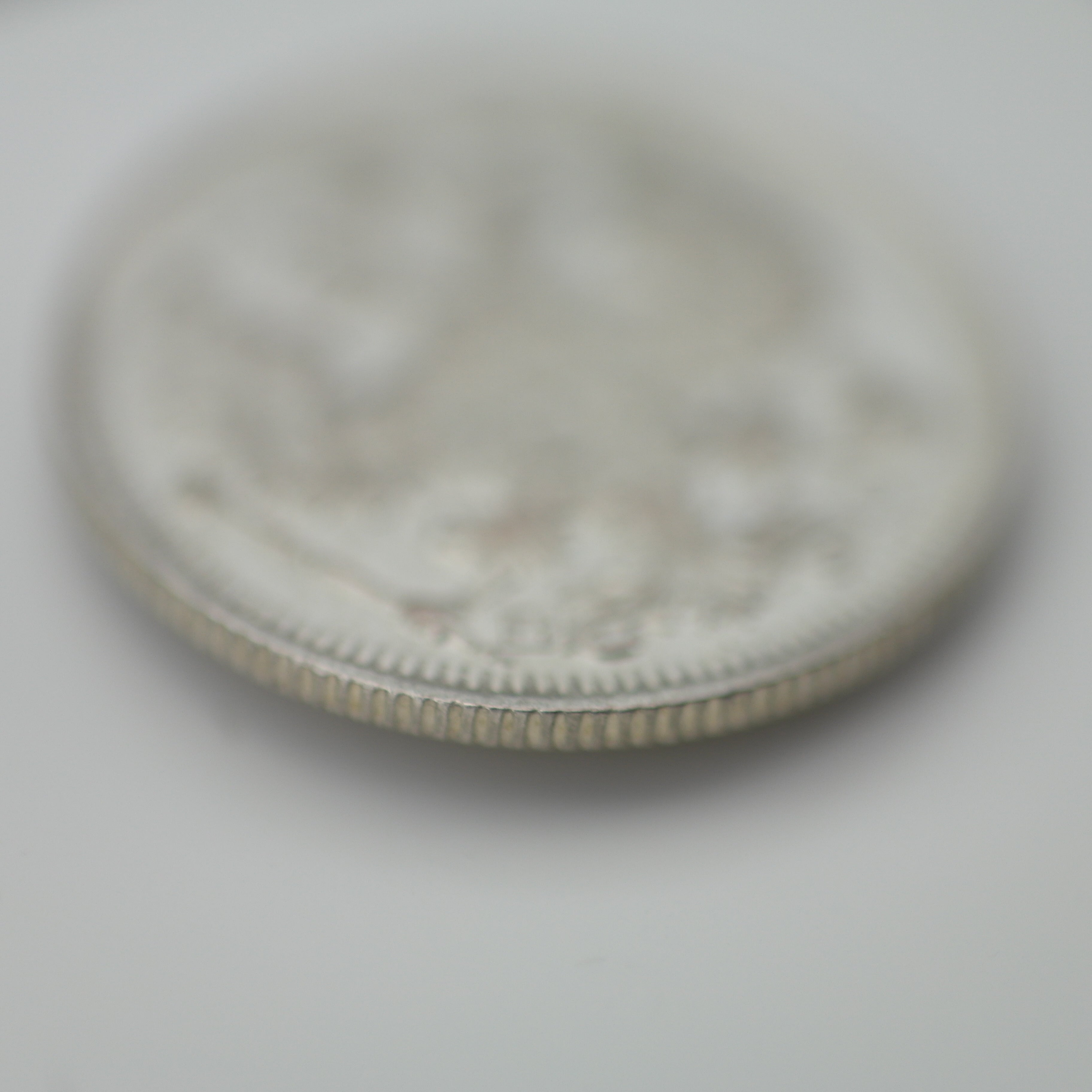 Antigua moneda de plata maciza de 1914 20 kopeks Emperador Nicolás II del Imperio Ruso