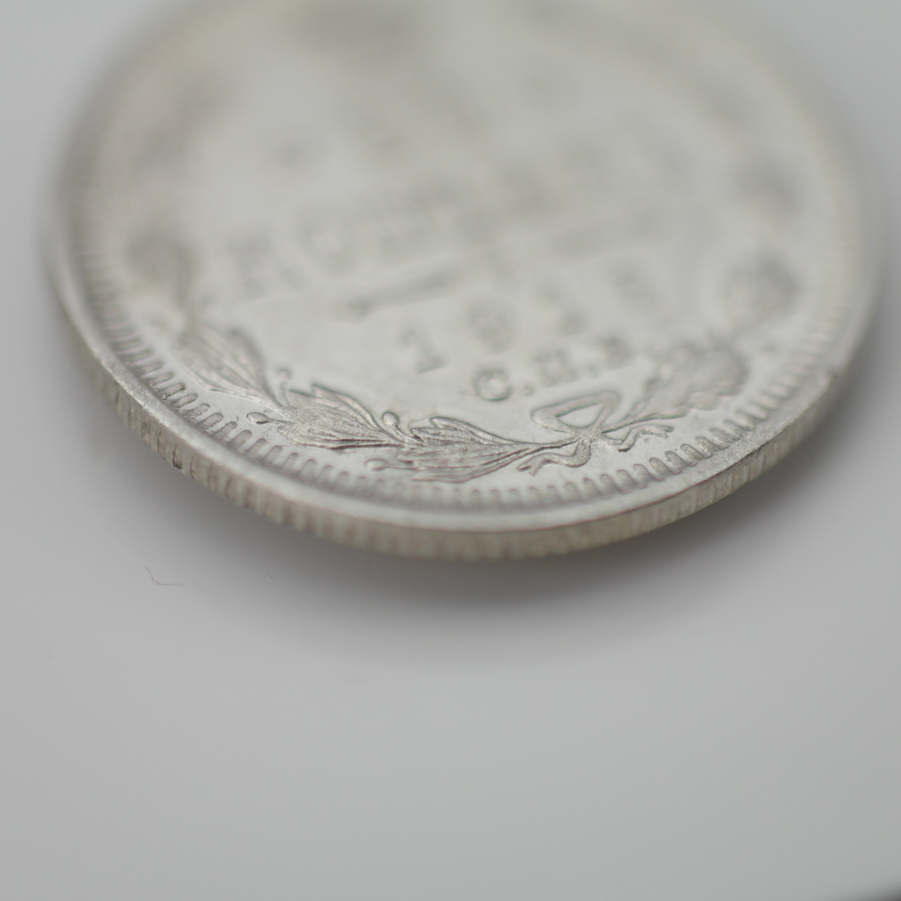 Antigua moneda de plata maciza de 1913 20 kopeks Emperador Nicolás II del Imperio Ruso