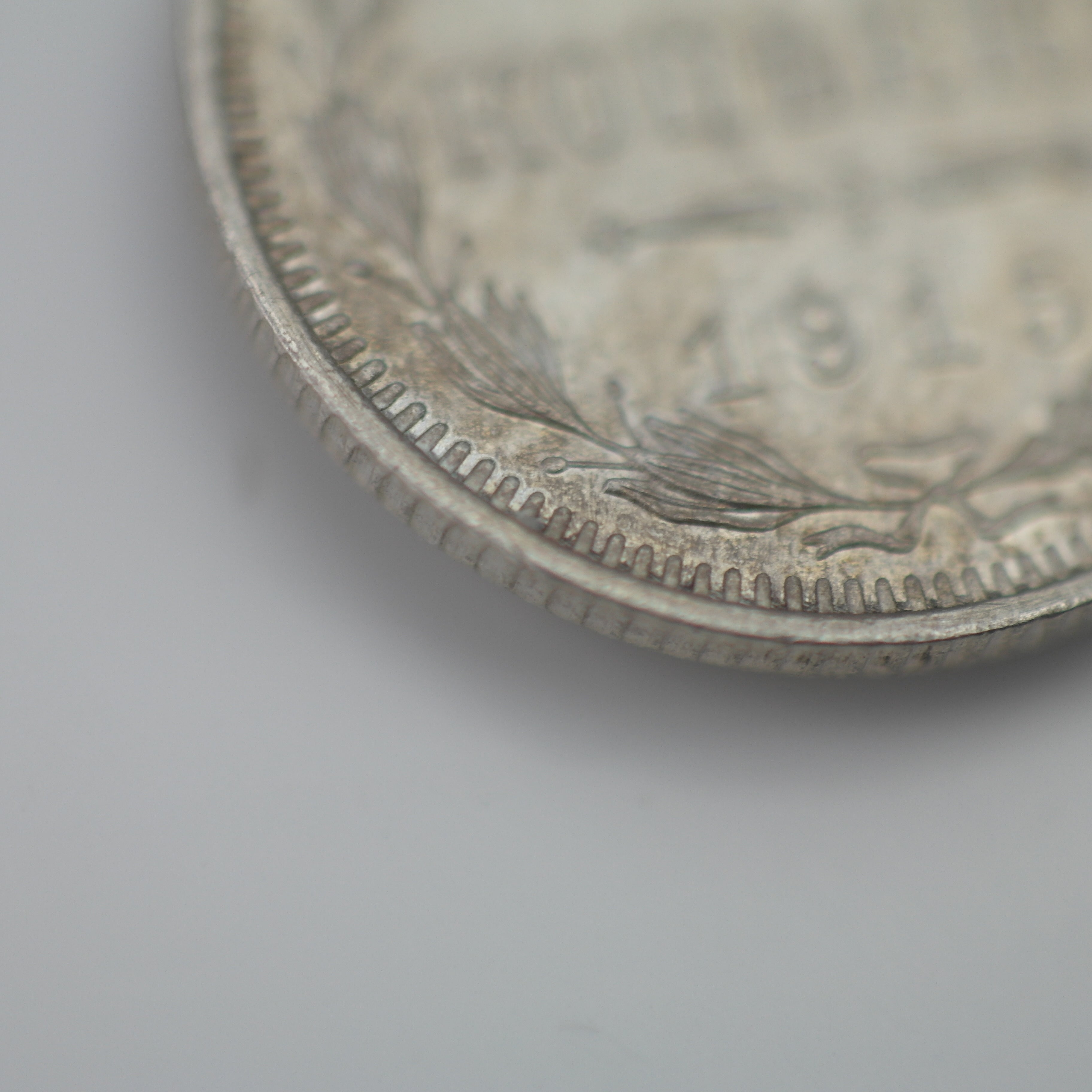 Antigua moneda de plata maciza de 1915 15 kopeks Emperador Nicolás II del Imperio Ruso