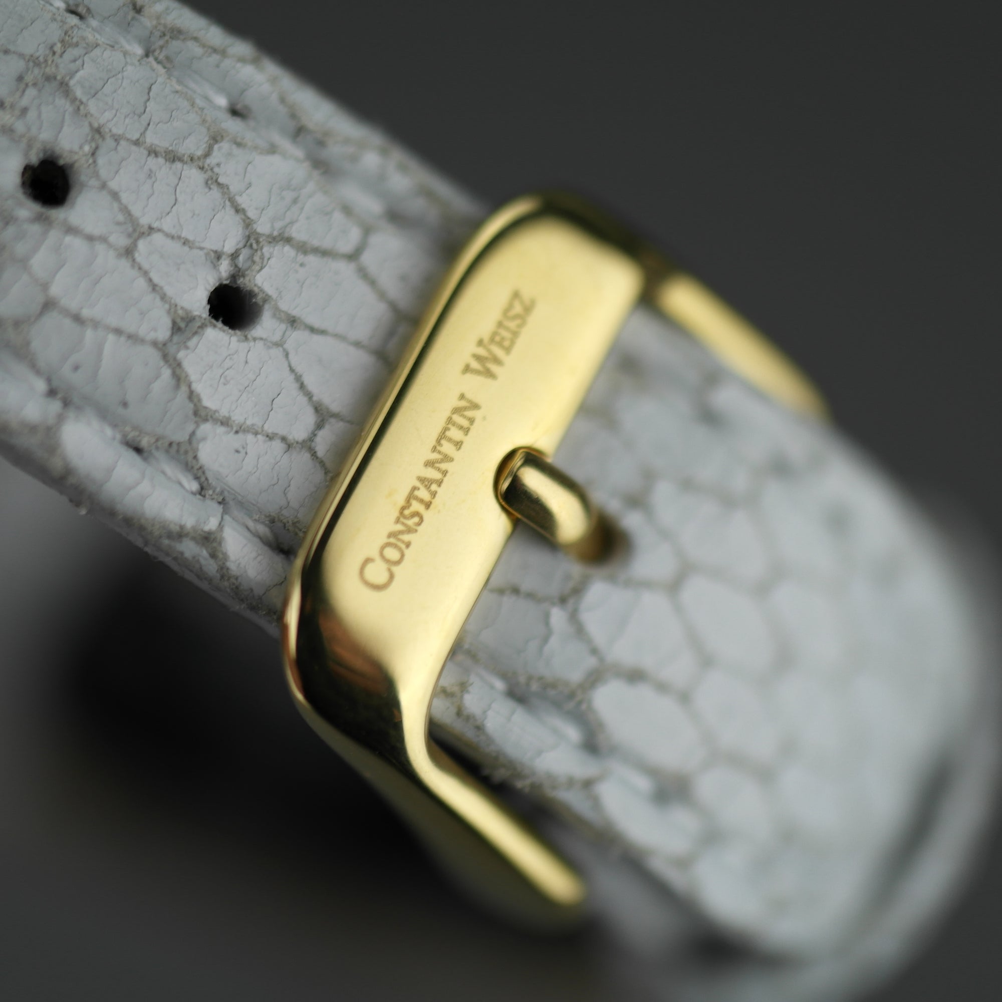 Constantin Weisz Flower Love vergoldete Automatik-Armbanduhr mit Perlmutt-Zifferblatt