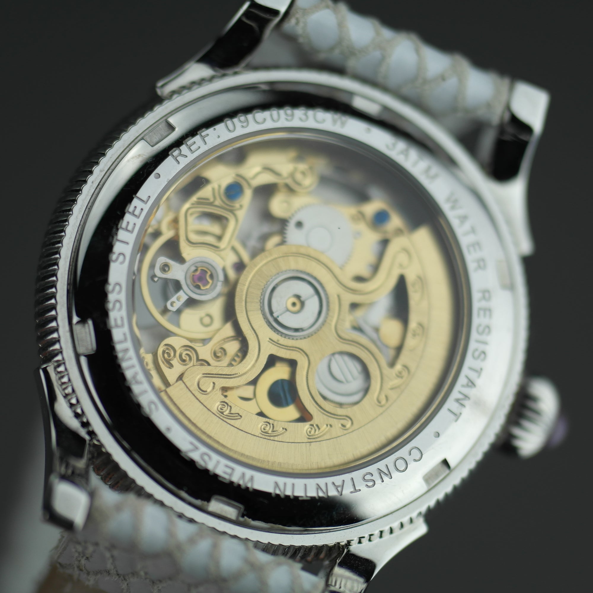 Constantin Weisz Flower Love Automatik-Armbanduhr mit Perlmutt-Zifferblatt