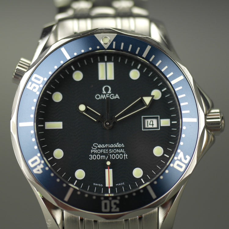 Omega Seamaster 41mm James Bond Blue Dial Steel Watch 2541.80.00