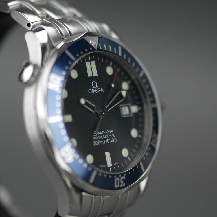 Omega Seamaster 41mm James Bond Blue Dial Steel Watch 2541.80.00