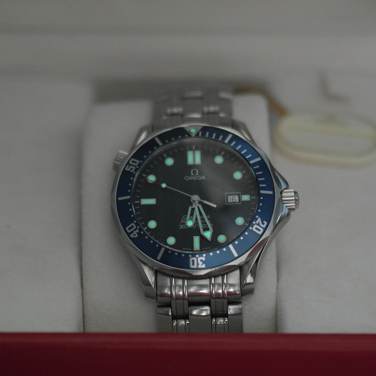 Omega Seamaster 41mm James Bond Blue Dial Steel Watch 2541.80.00