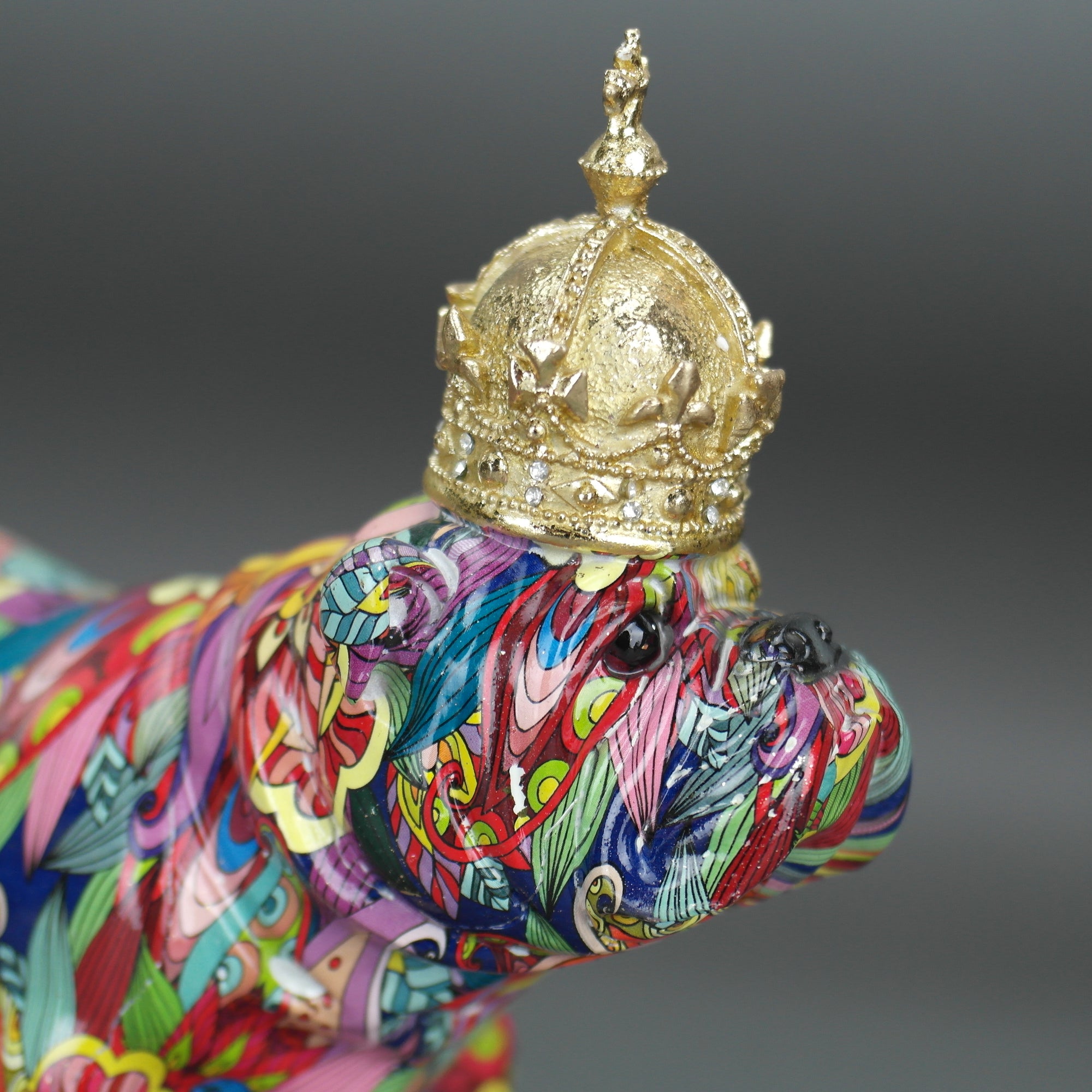 Crowned Graffiti Dog British Bulldog