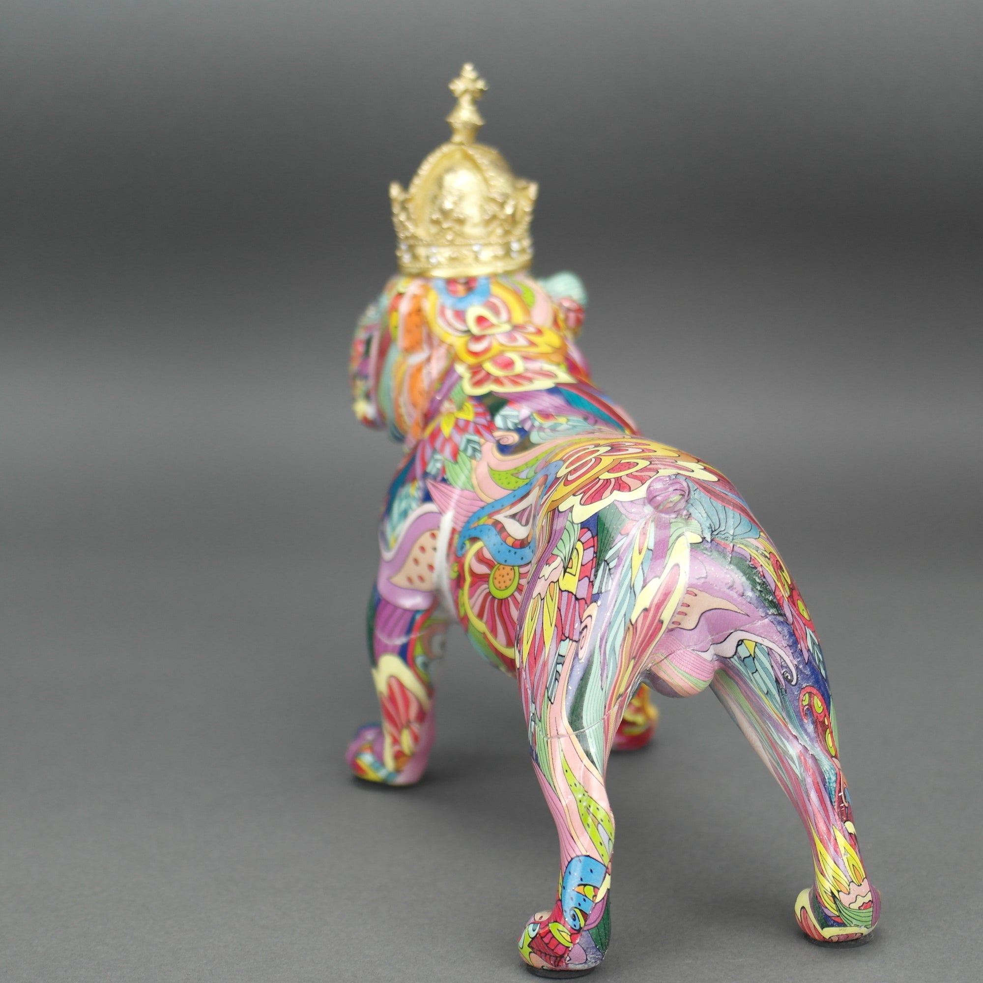 Crowned Graffiti Dog British Bulldog