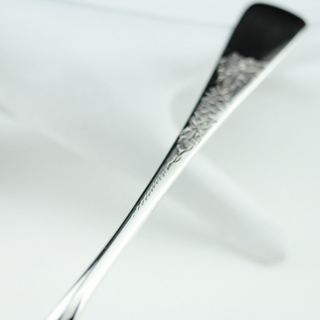 Antique 1795 sterling silver berry spoon London Samuel Holmes