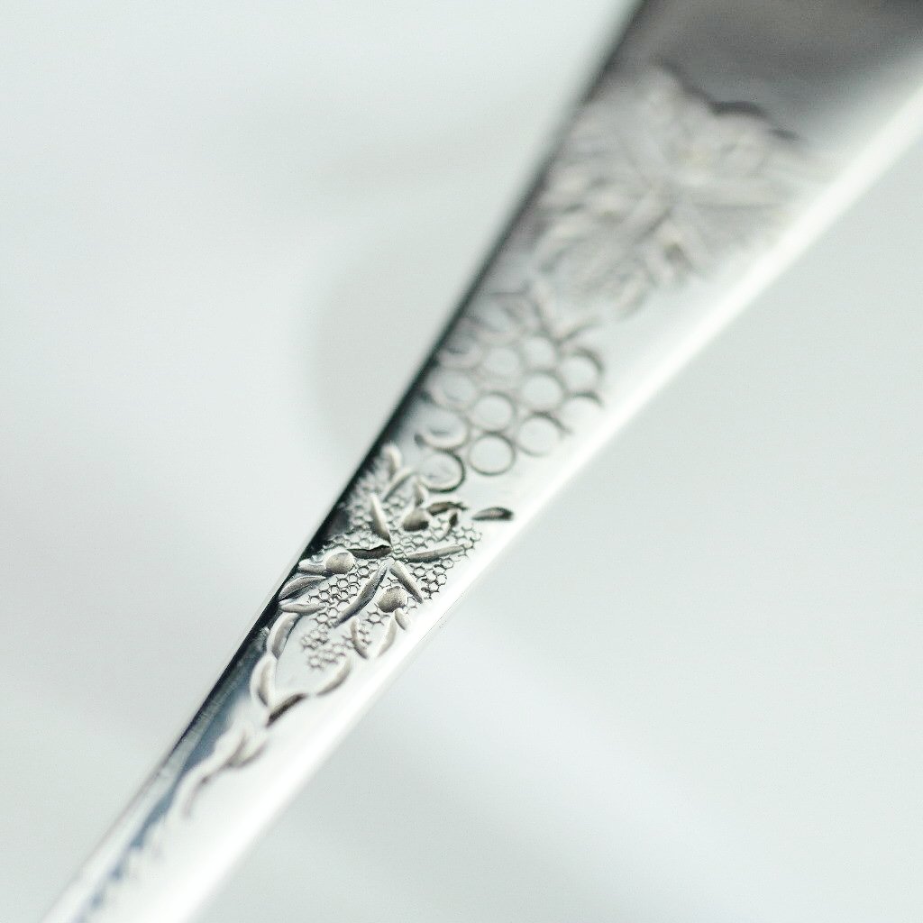 Cuchara de bayas antigua de plata de ley de 1795 Londres Samuel Holmes