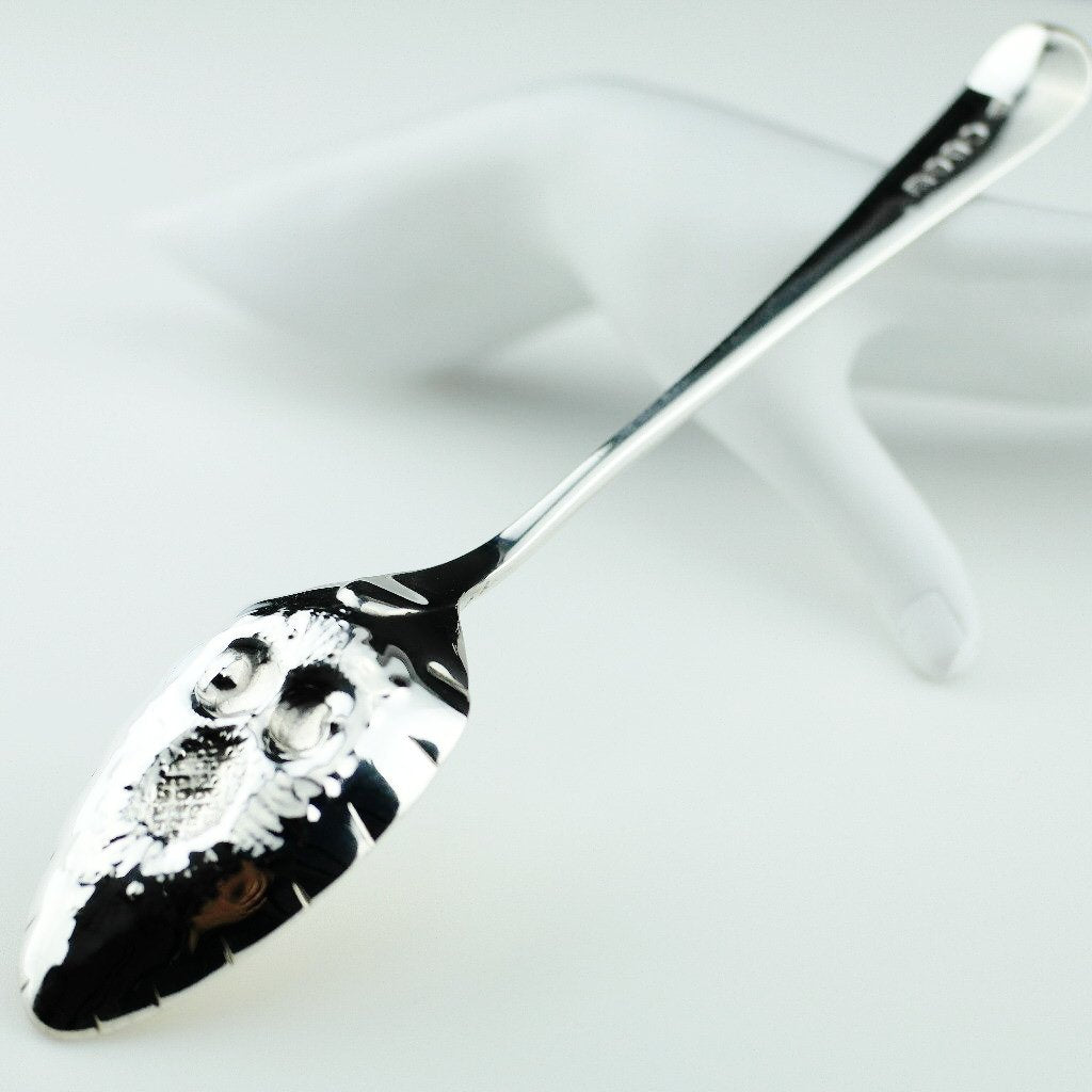 Cuchara de bayas antigua de plata de ley de 1795 Londres Samuel Holmes
