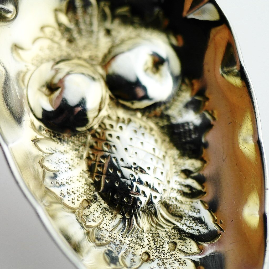 Cuchara de bayas antigua de plata de ley de 1795 Londres Samuel Holmes