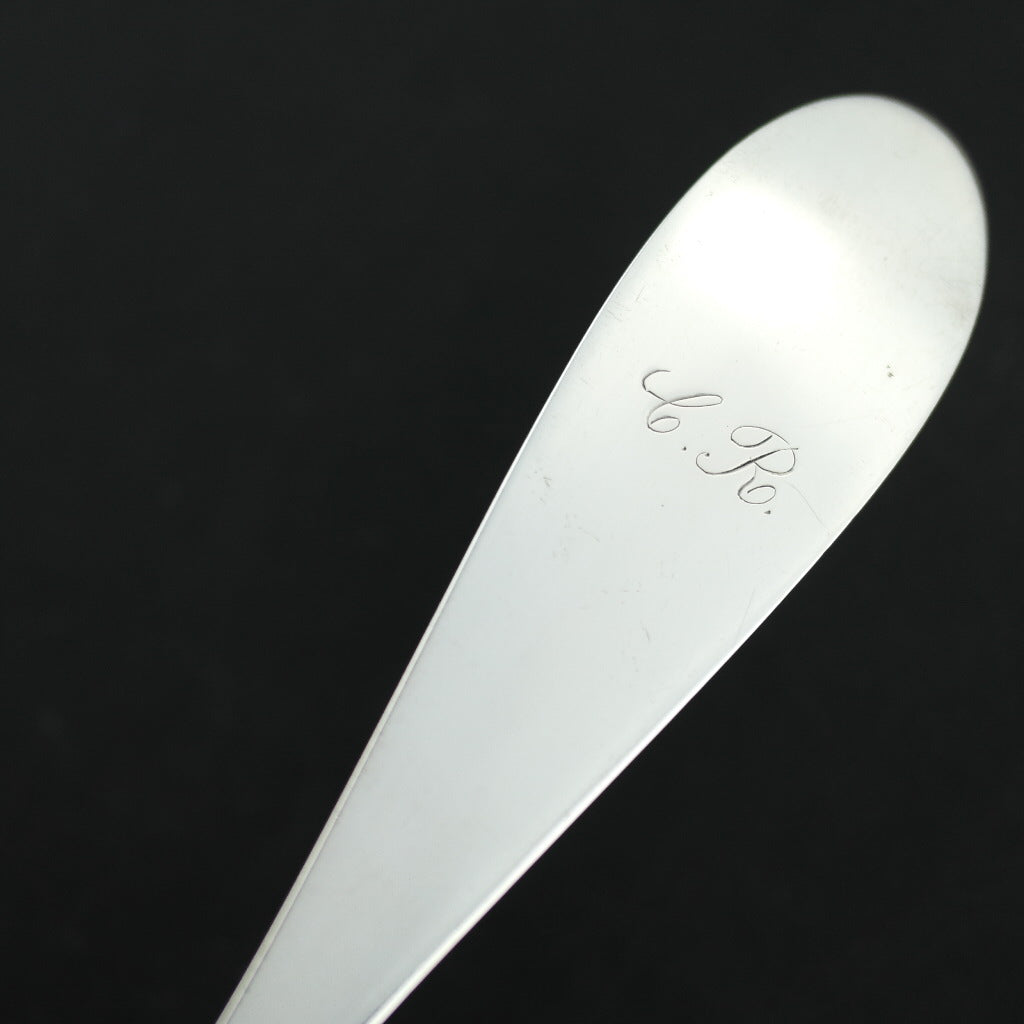 Antique German solid silver big ladle Hanau 800 Knauer C. R.