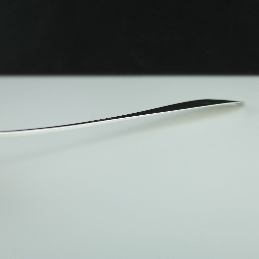 Cucharón grande alemán antiguo de plata maciza Hanau 800 Knauer CR