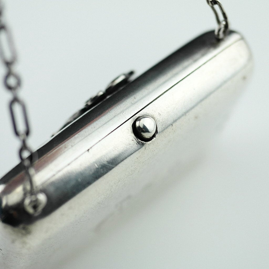 Antique solid silver wallet purse Emperor Nicolas II era of Russia 84