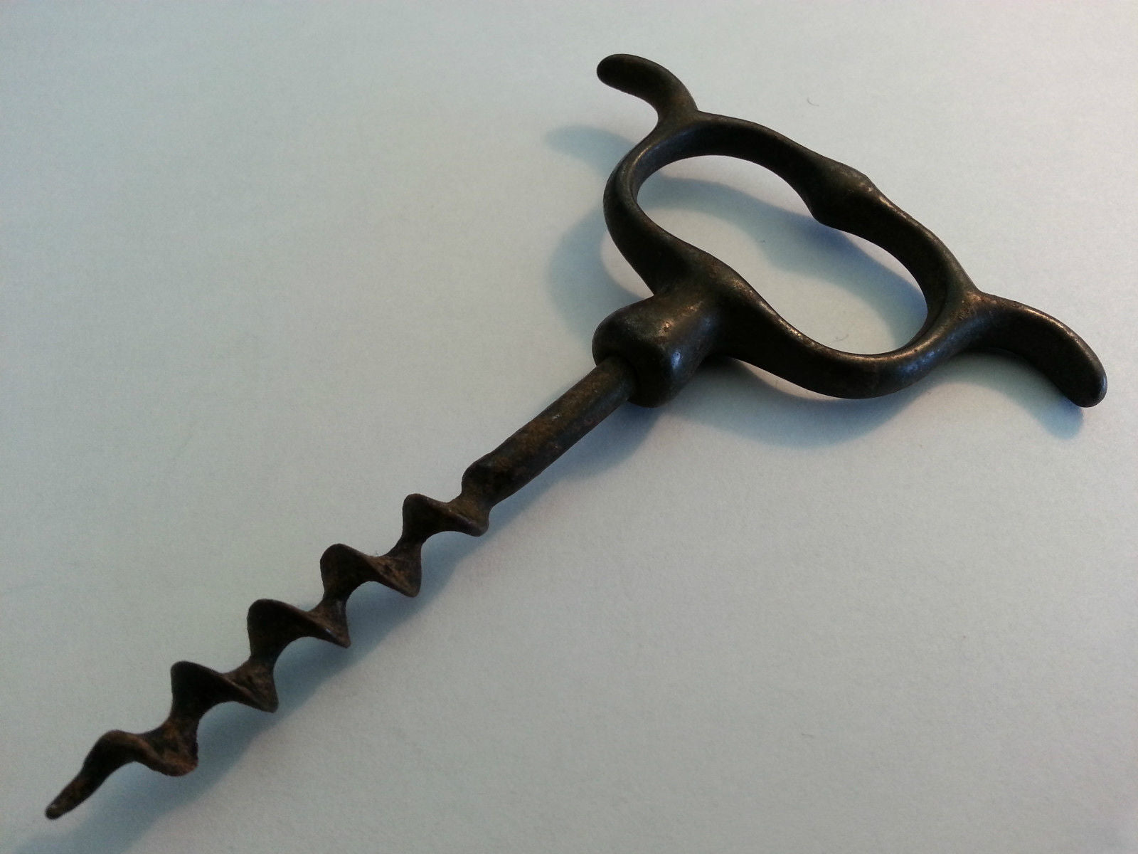 Antique solid metal vine bottle opener great gift Art Nouveau British Empire