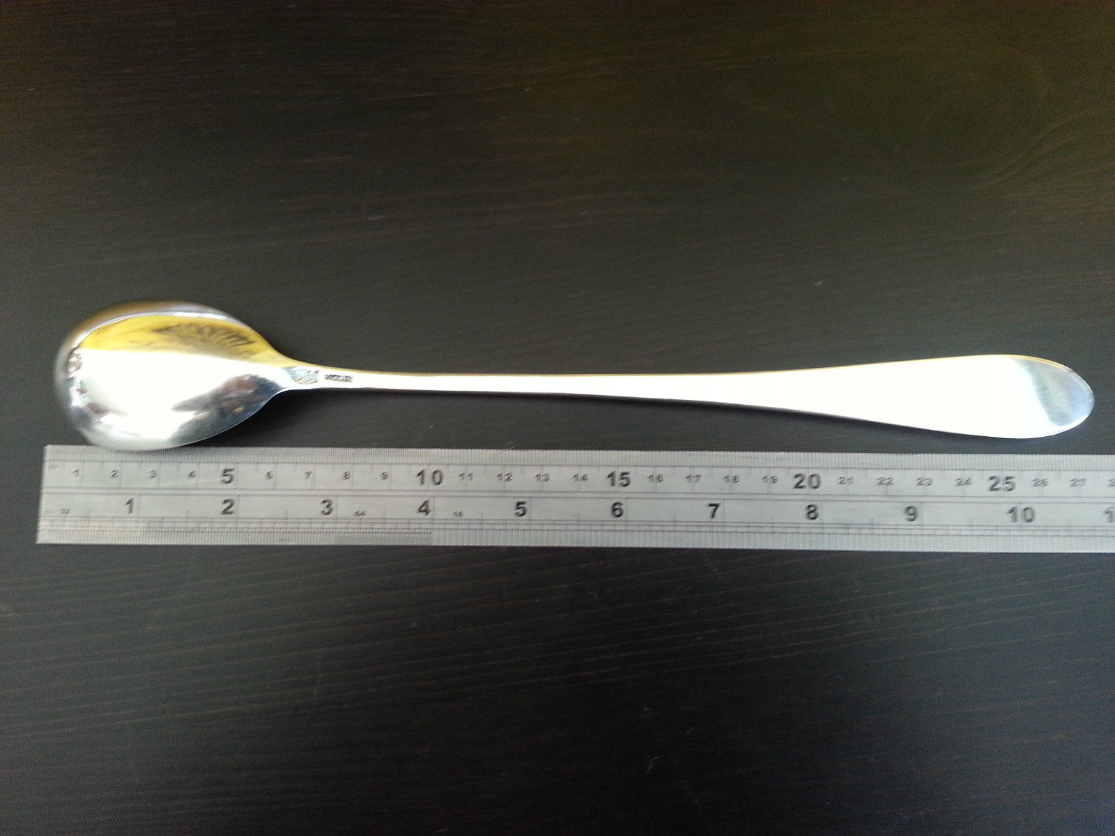 Antiker Latte-Kaffeelöffel aus Sterlingsilber von CONCORD SILVERSMITHS