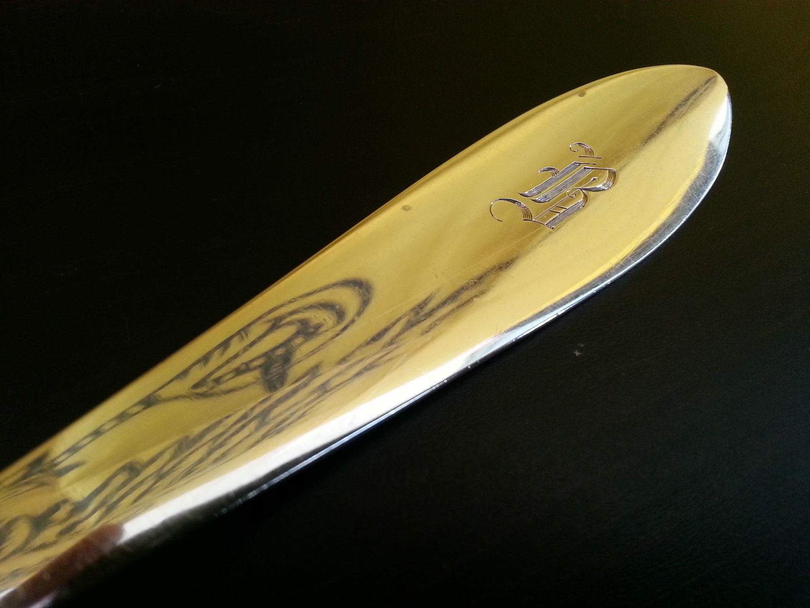 Antiker Latte-Kaffeelöffel aus Sterlingsilber von CONCORD SILVERSMITHS