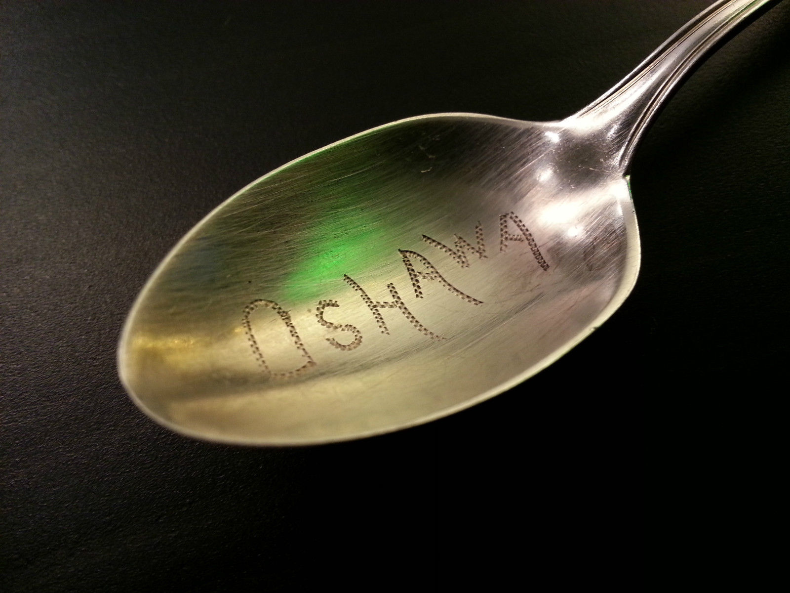 Cuchara antigua de plata maciza ornamentada del siglo XX Roden Bros LTD Canadá