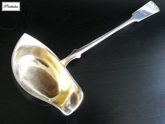 Antique 1926 gold plated solid silver ladle Finland KALEVALA HELSINKI Soumi