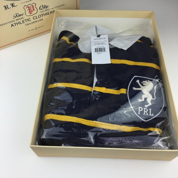 Polo Ralph Lauren manga larga rugby ajuste clásico estilo Vintage Jersey