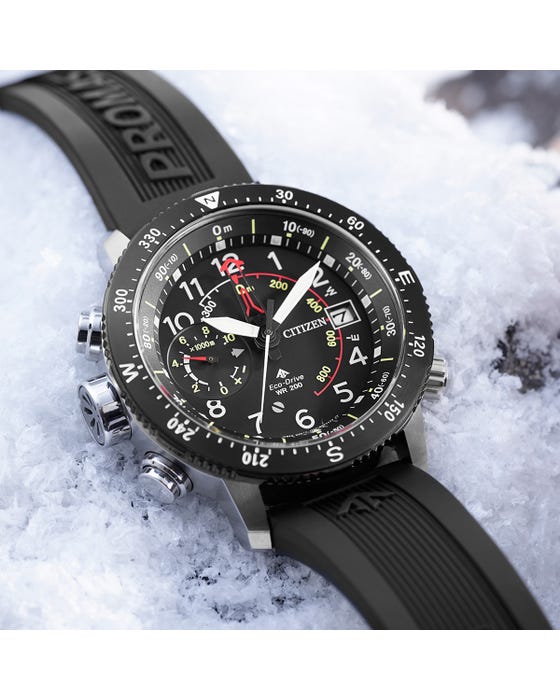 Citizen Promaster Altichron Herrenarmbanduhr mit Silikonarmband