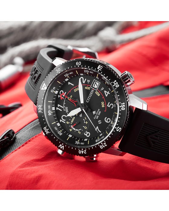Citizen Promaster Altichron Herrenarmbanduhr mit Silikonarmband